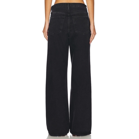 NWT Agolde | Clara Low Rise Baggy Flare Jeans in Mascara - Picture 11 of 14